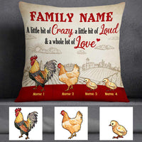 Personalized Chicken Family This Is Us Pillow JR106 95O57 thumb 1