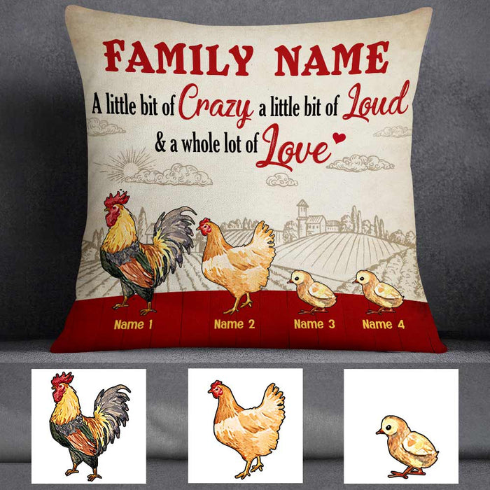 Personalized Chicken Family This Is Us Pillow JR106 95O57 1