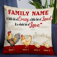 Personalized Chicken Family This Is Us Pillow JR106 95O57 thumb 1
