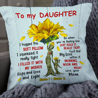 Personalized Sunflower Mom Grandma To Son Grandson Daughter Granddaughter Hug This Pillow JR108 95O57 thumb 1