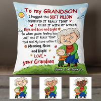 Personalized Mom Grandma Son Grandson Pillow JR112 24O36 thumb 1