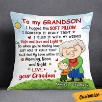 Personalized Mom Grandma Son Grandson Pillow JR112 24O36 thumb 1