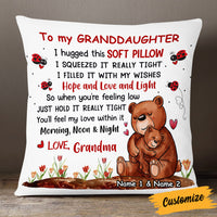 Personalized Granddaughter Bear Pillow JR104 30O53 thumb 1