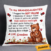 Personalized Granddaughter Bear Pillow JR104 30O53 1