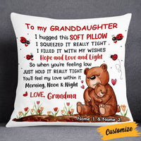 Personalized Granddaughter Bear Pillow JR104 30O53 thumb 1