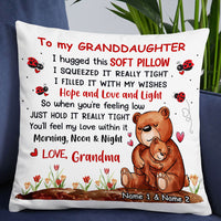 Personalized Granddaughter Bear Pillow JR104 30O53 thumb 1