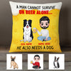 Personalized Dog Dad Beer Pillow JR113 24O36 1