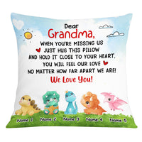 Personalized Mom Grandma Dinosaur Pillow JR102 30O53 thumb 1