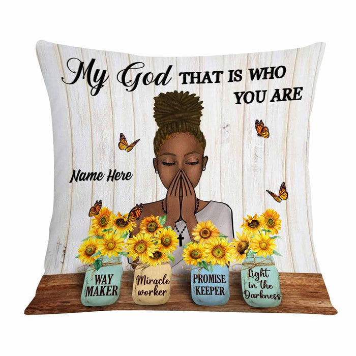 Personalized Miracle Worker Jesus Pillow JR101 85O58 1