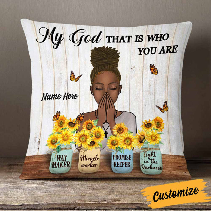 Personalized Miracle Worker Jesus Pillow JR101 85O58 1