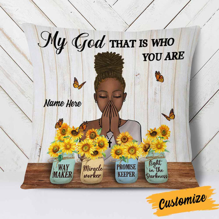 Personalized Miracle Worker Jesus Pillow JR101 85O58 1