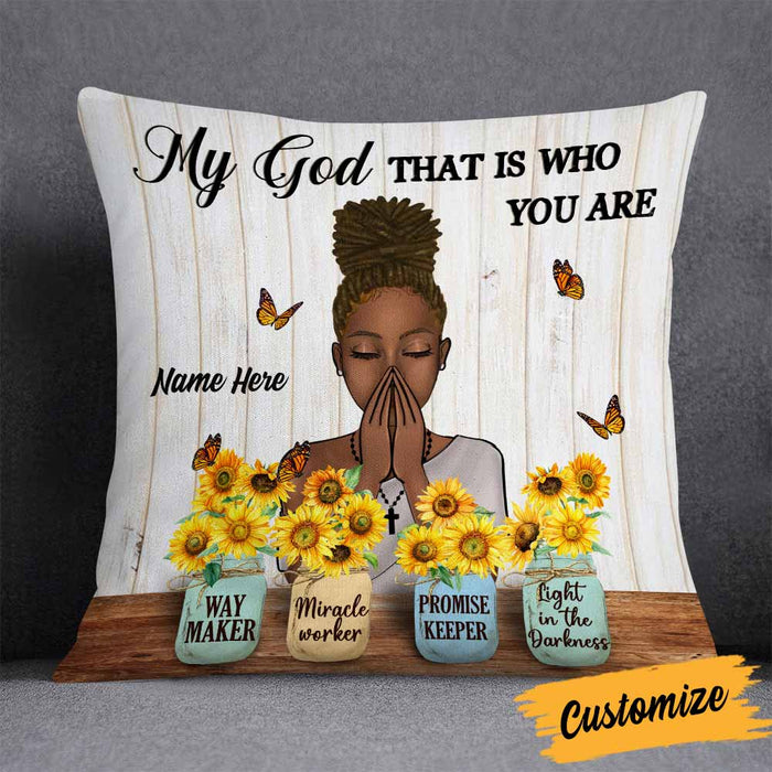 Personalized Miracle Worker Jesus Pillow JR101 85O58 1