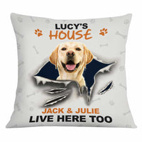Personalized Dog House Photo Pillow JR102 85O34 thumb 1