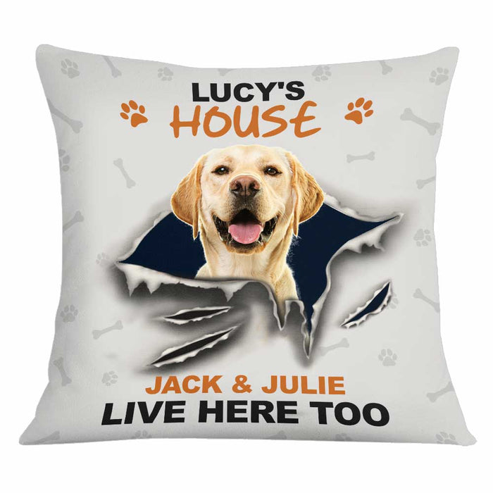 Personalized Dog House Photo Pillow JR102 85O34 1