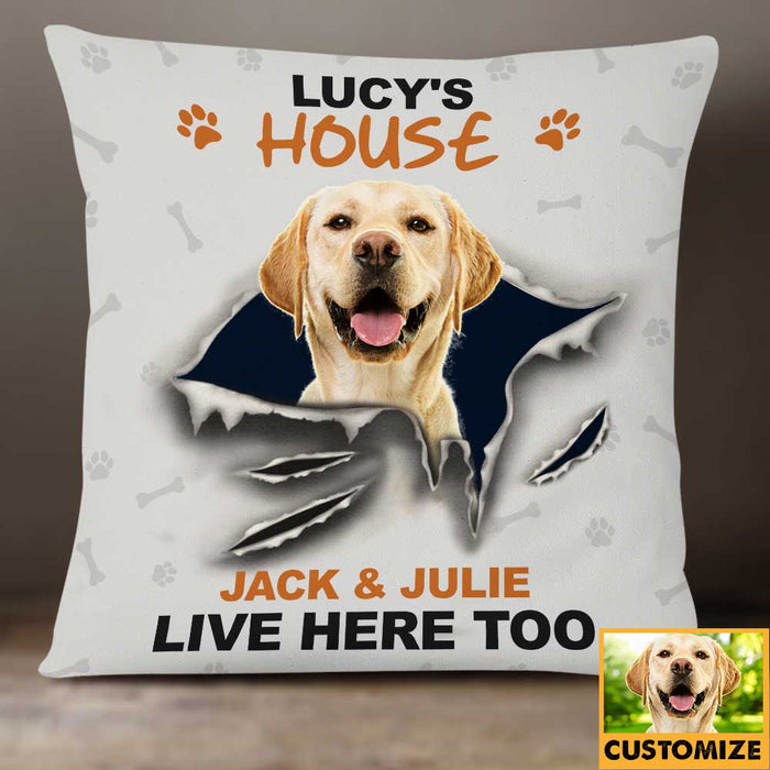Personalized Dog House Photo Pillow JR102 85O34 1