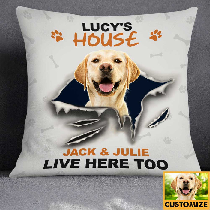 Personalized Dog House Photo Pillow JR102 85O34 1