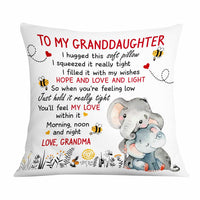 Personalized Mom To My Daughter Elephant Pillow JR101 30O47 thumb 1