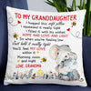 Personalized Mom To My Daughter Elephant Pillow JR101 30O47 1