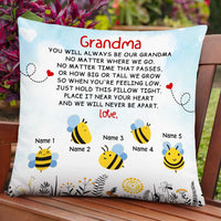 Personalized Love Mom Grandma Bee Pillow JR104 85O47 thumb 1