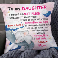 Personalized Elephant Grandma To Grandson Hug This Pillow JR105 95O57 thumb 1