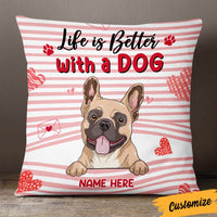 Personalized Dog Valentine Pillow JR112 23O36 thumb 1