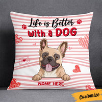 Personalized Dog Valentine Pillow JR112 23O36 thumb 1