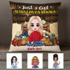 Personalized Just A Girl Who Loves Books Pillow JR113 23O36 1