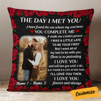Personalized Couple The Day Photo Pillow JR115 23O53 thumb 1
