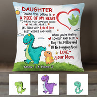 Personalized Dinosaur Daughter Pillow JR103 95O36 thumb 1