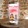 Personalized Family Icon Mother Daughter Forever Linked Together Steel Tumbler DB274 85O25 1