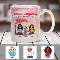 Personalized Family Icon Mother Daughter Forever Linked Together Mug DB274 85O25 thumb 1