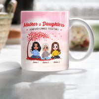 Personalized Family Icon Mother Daughter Forever Linked Together Mug DB274 85O25 thumb 1