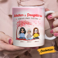 Personalized Family Icon Mother Daughter Forever Linked Together Mug DB274 85O25 thumb 1