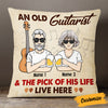 Personalized Guitar Couple Guitarist And The Pick Of His Life Pillow JR111 85O53 1