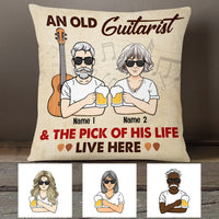 Personalized Guitar Couple Guitarist And The Pick Of His Life Pillow JR111 85O53 thumb 1