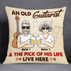 Personalized Guitar Couple Guitarist And The Pick Of His Life Pillow JR111 85O53 1