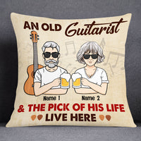 Personalized Guitar Couple Guitarist And The Pick Of His Life Pillow JR111 85O53 thumb 1