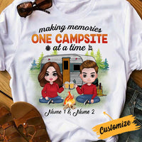 Personalized Camping Campsite Memory Couple T Shirt JR35 24O34 thumb 1