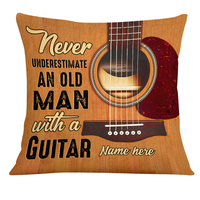 Personalized Old Man Guitar Pillow JR116 24O24 thumb 1