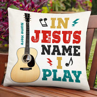 Personalized Jesus Guitar Pillow JR117 24O47 thumb 1