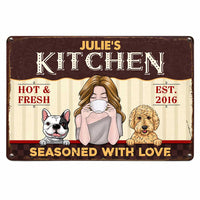 Personalized Indoor Decor Kitchen Love Metal Sign JR113 81O47 thumb 1