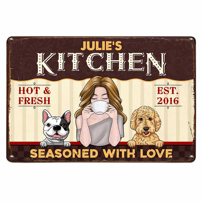 Personalized Indoor Decor Kitchen Love Metal Sign JR113 81O47 1