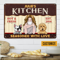 Personalized Indoor Decor Kitchen Love Metal Sign JR113 81O47 thumb 1