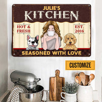 Personalized Indoor Decor Kitchen Love Metal Sign JR113 81O47 thumb 1