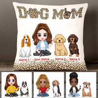 Personalized Dog Mom Pillow JR114 95O47 thumb 1