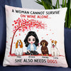 Personalized Dog Mom Wine Coffee Beer Pillow JR114 85O47 1