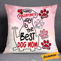 Personalized Dog Mom Valentine Pillow JR112 85O34 thumb 1