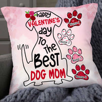 Personalized Dog Mom Valentine Pillow JR112 85O34 thumb 1