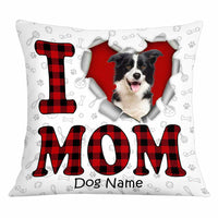Personalized Love Dog Mom Pillow JR115 24O34 thumb 1