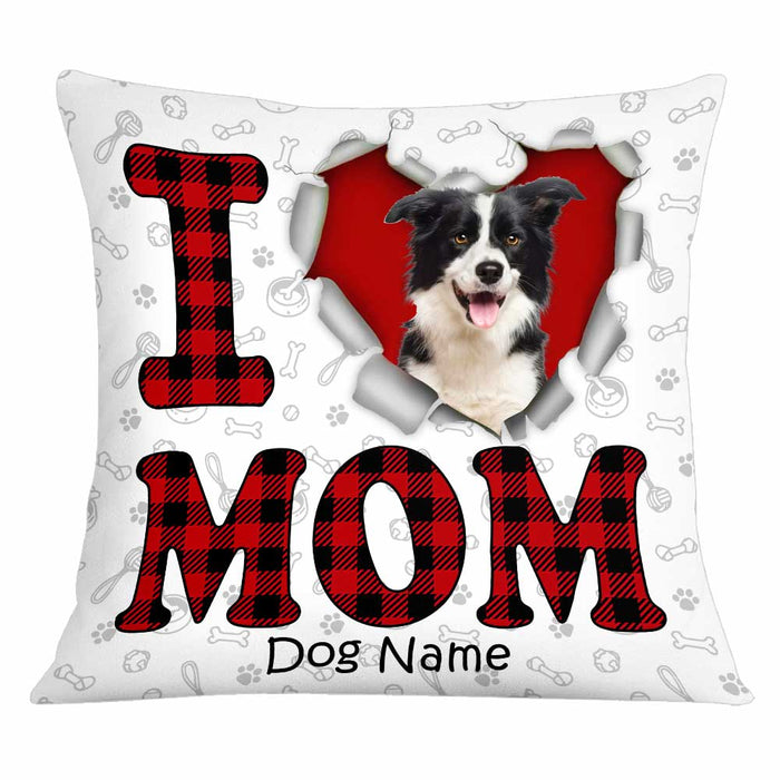 Personalized Love Dog Mom Pillow JR115 24O34 1